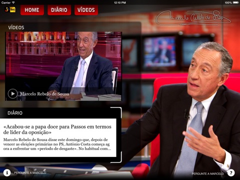 Captura de pantalla del iPad 1
