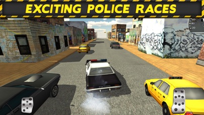 Screenshots of 3D Police Drag Racing Driving Simulator Game: Race The Real Turbo Chase for iPhone