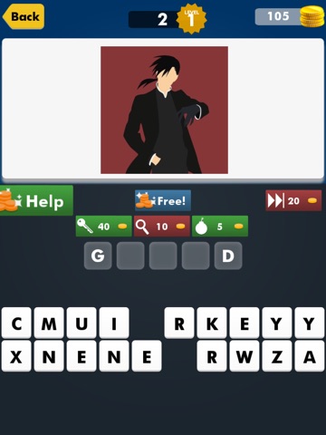 Screenshots of New Anime Fan Quiz Games for FullMetal Alchemist Brotherhood Edition Free for iPad