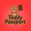 Teddy Bear Passport / Travel Photo Card ID Maker with Travel Stamps paris travel card 