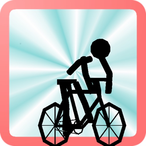 Road racing bicycle Stick man iOS App
