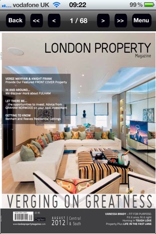 Скриншот из London Property Magazine Central & South