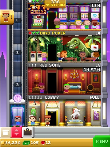 Screenshots of Tiny Tower Vegas for iPad