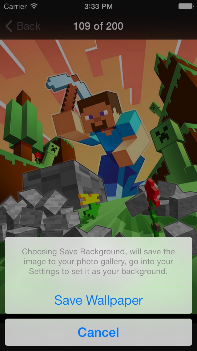 Screenshots of NEW Wallpapers for Minecraft Edition - Backgrounds & Mini Mine Forum for iPhone