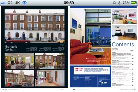 Скриншот из London Property Magazine Islington City & Docklands
