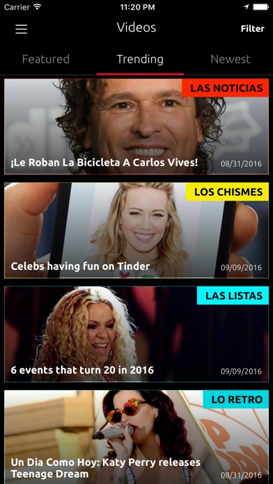 Captura de pantalla del iPhone 3