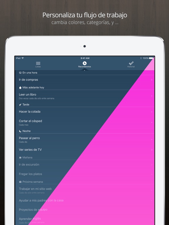 Captura de pantalla del iPad 5