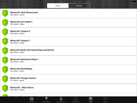 Screenshots of Free Furniture For Minecraft PE (Pocket Edition) for iPad