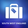 South West England, UK Detailed Offline Map south west england hotels 