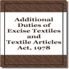 Additional Duties of Excise Textiles and Textile Articles Act 1978 bookkeeping duties 