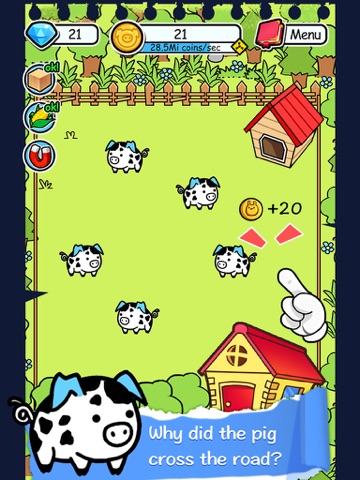 Screenshots of Pig Evolution - Tap Coins of the Piggies Mutant Tapper & Clicker Game for iPad