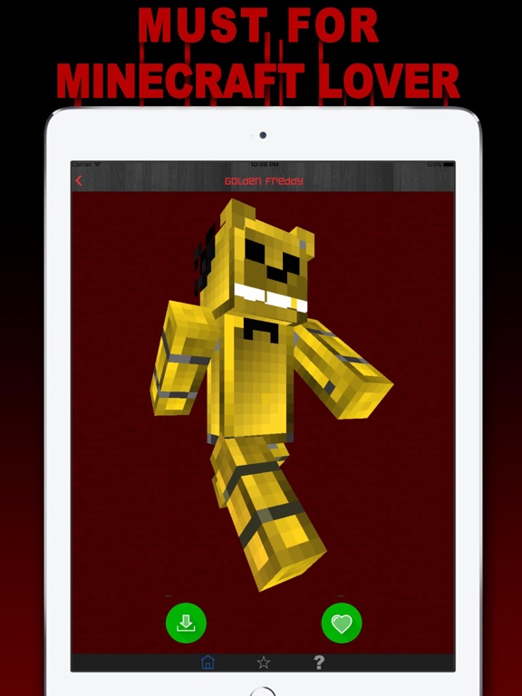 Screenshots of Free Skins for Minecraft PE (Pocket Edition)- Newest Skin for FNAF for iPad