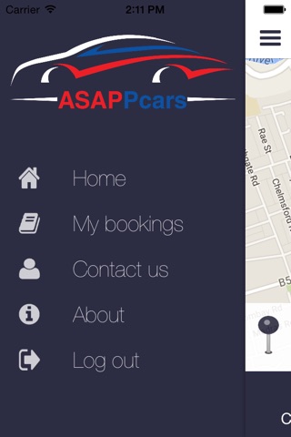 Скриншот из ASAPPcars taxi service