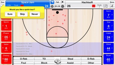 Basketball Stat Tracker screenshot1