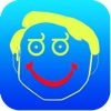 繪圖-全部在一張照片效果瘋狂酷圖像應用程式中與 Emojis 和圖釋