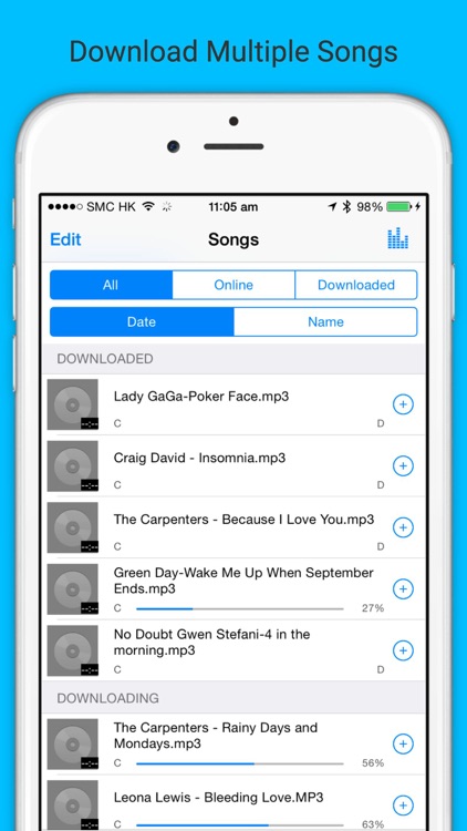 download multiple songs at once