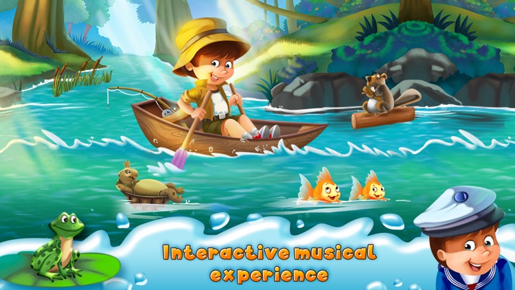 Row Your Boat Interactive Sing Along for Kids by Kids Games Club