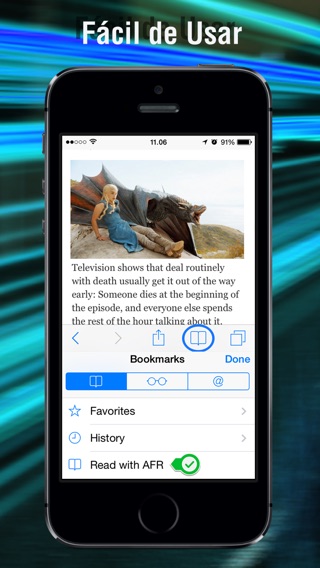 Captura de pantalla del iPhone 2