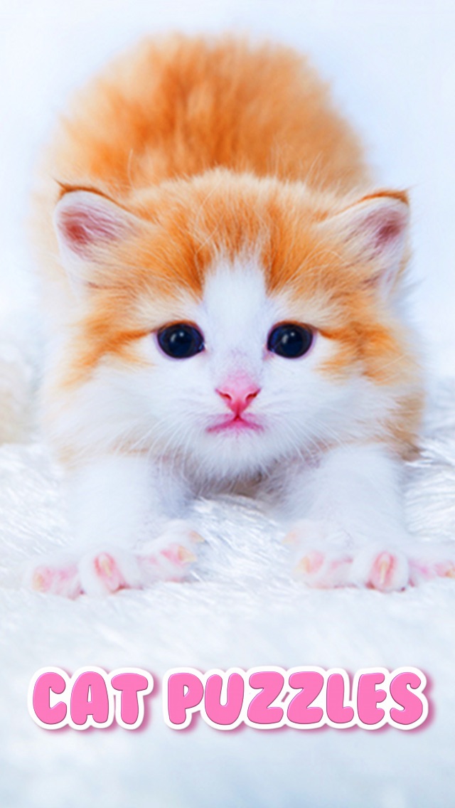 Screenshots of Cat Kitten Kitty Pet Baby Animal JIgsaw Puzzle Games for Girls who love educational memory learning puzzles for kids and toddlers for iPhone