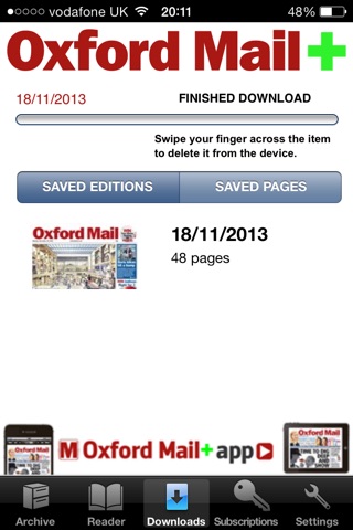 Скриншот из Oxford Mail