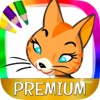 Gatos y gatitos - dibujos para pintar y libro para colorear - Premium para ordnance 
