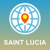 Saint Lucia Map - Offline Map, POI, GPS, Directions saint lucia map 