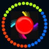 Rolling Circle Jump - Swap & change color of GyroSphere to go cross wheel of color dots emotions color wheel 