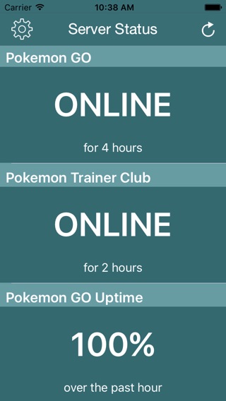 Poke Server Status Check for Pokemon Go Screenshot
