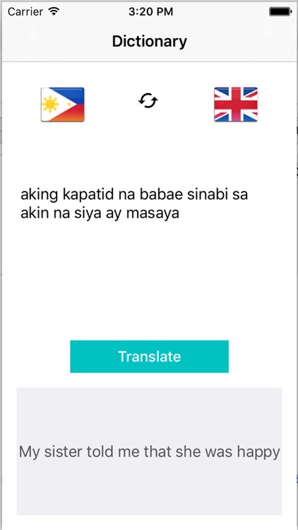 Translate to english to tagalog