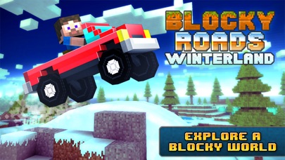 Blocky Roads Winterland screenshot1