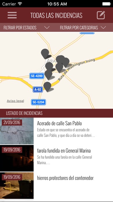 Captura de pantalla del iPhone 4