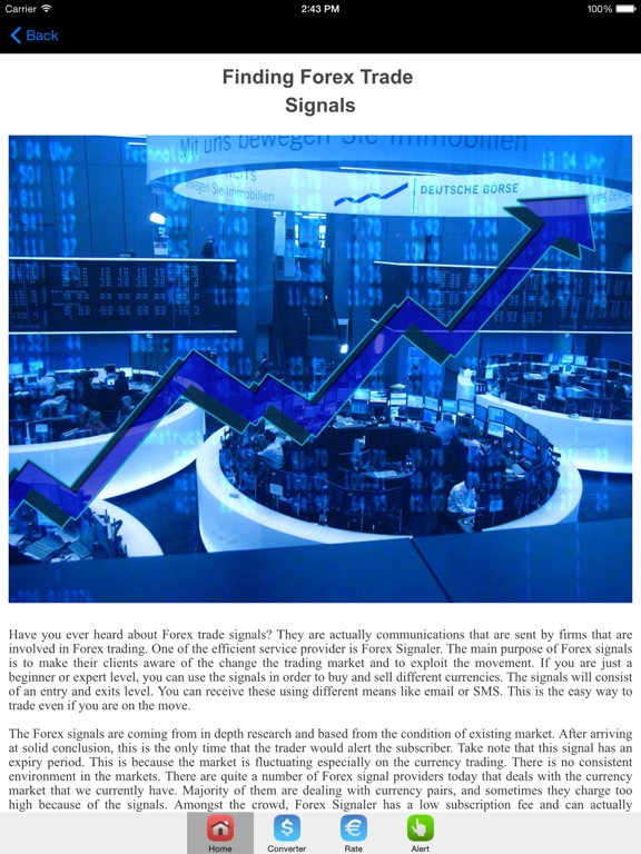 Apple trading signals