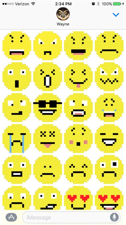 pixel art 8 bit smiley emoji by wayne franklin appadvice