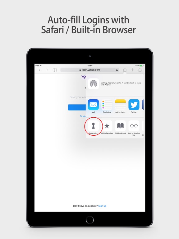 Screenshots of Private Password Manager Vault - Fingerprint Lock Passcode.s & Protect Account Login Contact.s Secure Wallet Apps for iPad