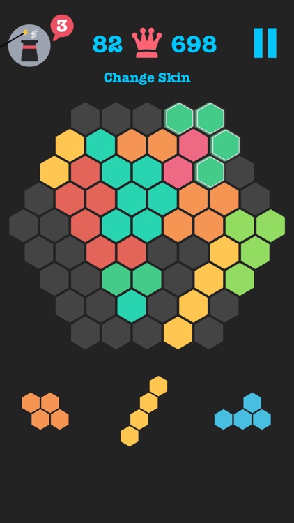 hexagon puzzle game on nook