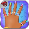 scary nail art design