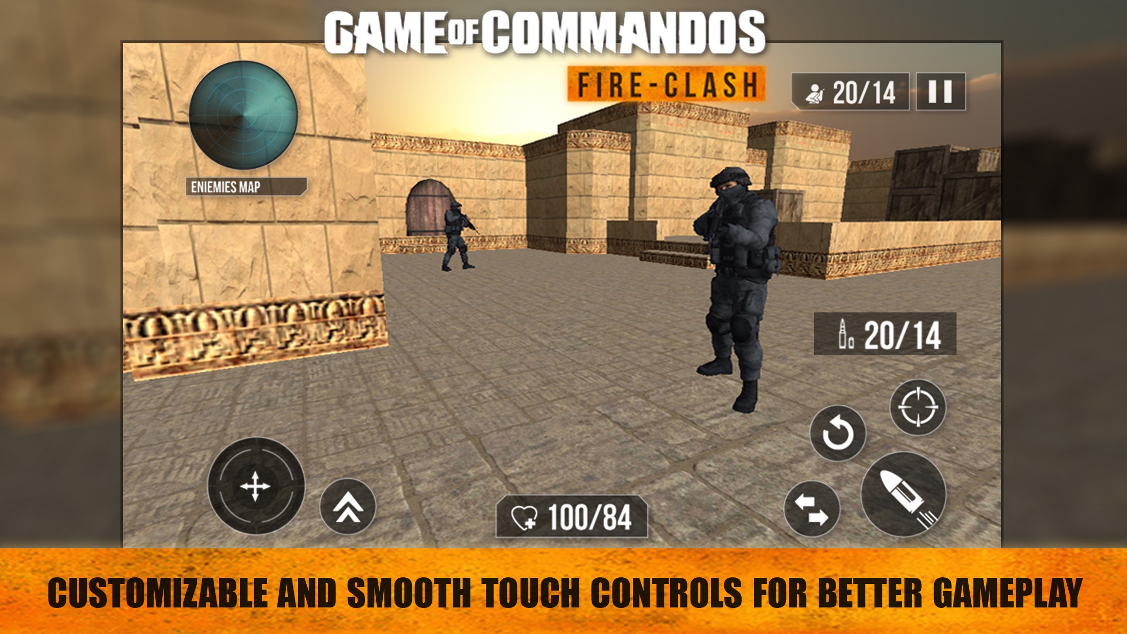 game of commandos : fire clash