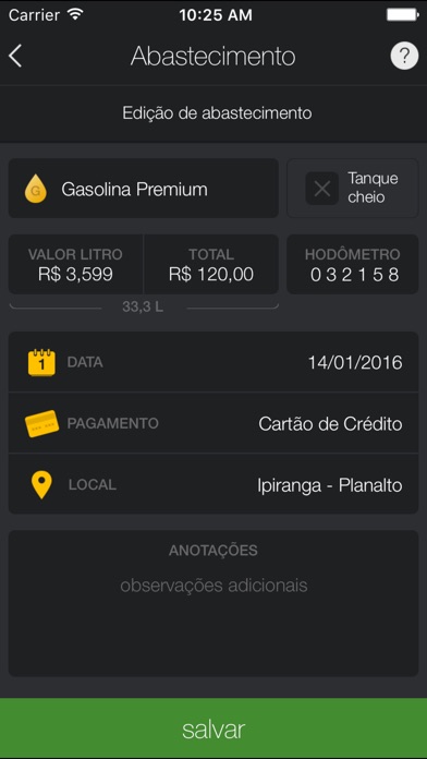 Captura de tela do iPhone 2