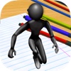 Stickyman Run 3D - Notepad Adventure