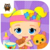 Lily & Kitty Baby Doll House - Little Girl & Cute Kitten Care