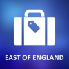 East of England, UK Detailed Offline Map east midlands uk map 