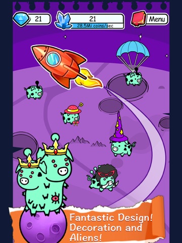 Screenshots of Pig Evolution - Tap Coins of the Piggies Mutant Tapper & Clicker Game for iPad
