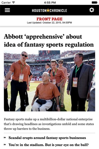 Houston Chronicle screenshot
