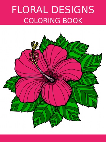 Screenshots of Floral Coloring Book For Adults: Best Free Adult Coloring Therapy Pages - Anxiety Stress Relief Balance Relaxation for iPad