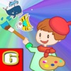 塗り絵6 - 海の動物がカラフル作ります