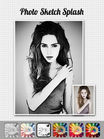 Screenshots of Photo Sketch Splash - My Pencil Drawing with Portrait Filter Effects for iPad