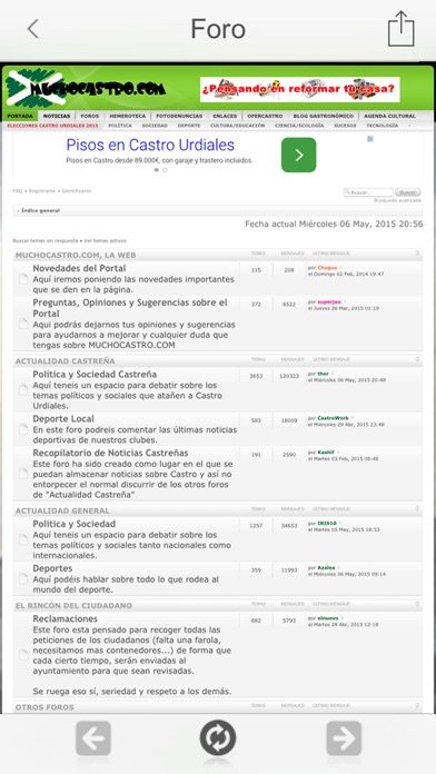 Captura de pantalla del iPhone 4