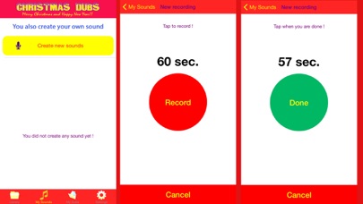 Screenshots of Christmas Dubs - Dub video maker with your favorite sound for Xmas and Happy New Year for iPhone