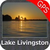 Lake Livingston Texas GPS fishing map offline map of texas 