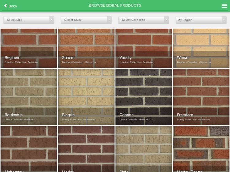 Boral Brick Chart